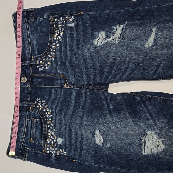 Abercombie & Fitch Distressed Skinny Blue Jeans/ 27 - Picture 7 of 11